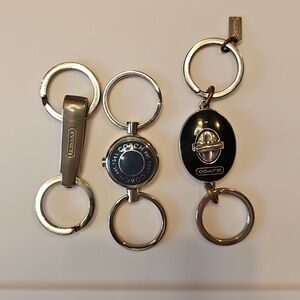 3 Valet Style Coach Keychains Used